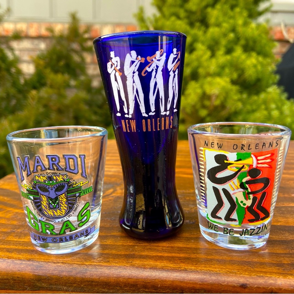 Never Used x3 - New Orleans Shot Glasses